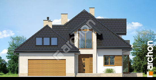 Передний фасад Дом в целтисах (Н) вер. 2