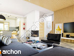 Проект дома ARCHON+ Дом в целтисах (Н) вер. 2 дневная зона (визуализация 1 вид 1)