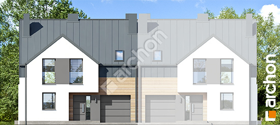 Передний фасад Дом в гунерах 2 (Б) вер.2