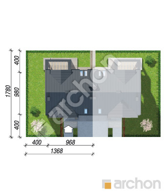 Проєкт будинку ARCHON+ Будинок в гунерах 2 (Б) вер.2 Ситуація