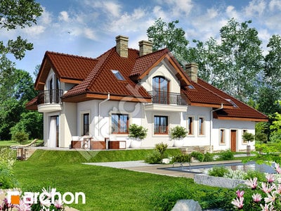 Проект дома ARCHON+ Дом в вербене 6 (Г2) вер. 2	 Вид 2