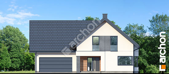 Передній фасад Будинок в рабатках (Г2)