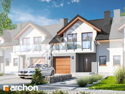 Проект дома ARCHON+ Дом в клематисах 21 (С) 