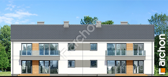 Дворовий фасад Будинок в халезіях 2 (Р2Б) вер.2