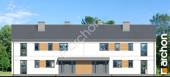 Передний фасад Дом в халезиях 2 (Р2Б) вер.2