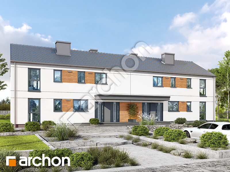 Проєкт будинку ARCHON+ Будинок в халезіях 2 (Р2Б) вер.2 Вид 1