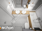 Проект будинку ARCHON+ Будинок в сантолінах візуалізація ванни (візуалізація 3 від 4)