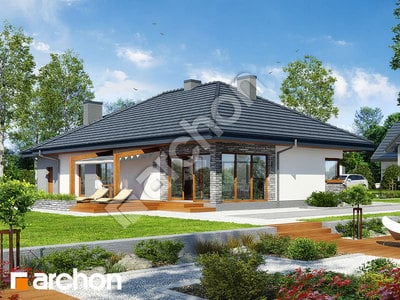 Проект дома ARCHON+ Дом в сантолинах 