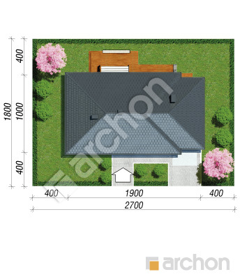 Проєкт будинку ARCHON+ Будинок в сантолінах Ситуація