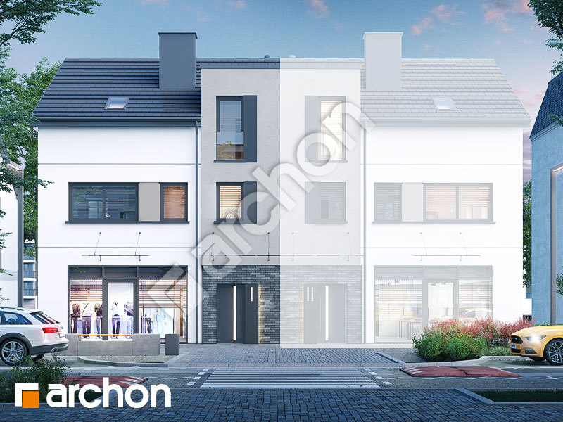 Проект будинку ARCHON+ Будинок в джунах (Б) Вид 1