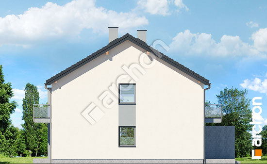 Бочний фасад Будинок в фіалках (Р2Б) вер.3