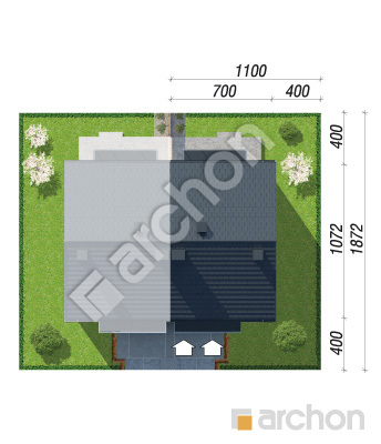 Проєкт будинку ARCHON+ Будинок в фіалках (Р2Б) вер.3 Ситуація