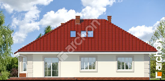 Дворовой фасад Дом под красной рябиной (ПД) вер.2