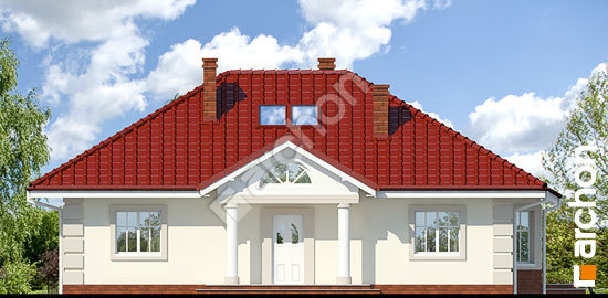 Передній фасад Будинок під червоною горобиною (ПД) вер.2