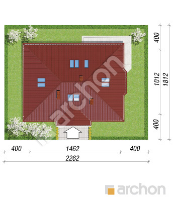 Проєкт будинку ARCHON+ Будинок під червоною горобиною (ПД) вер.2 Ситуація