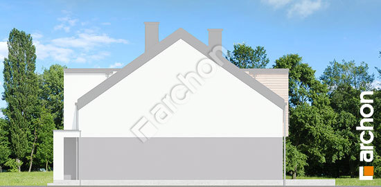 Боковой фасад Дом под гинко 7 (ГБНА)