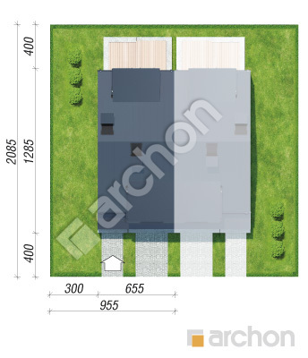 Проект дома ARCHON+ Дом под гинко 7 (ГБНА) Ситуація
