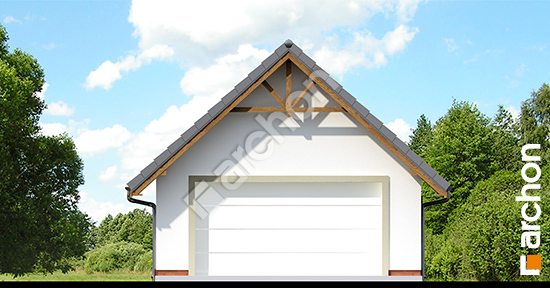 Передний фасад Г6 - Двухместный гараж вер. 2
