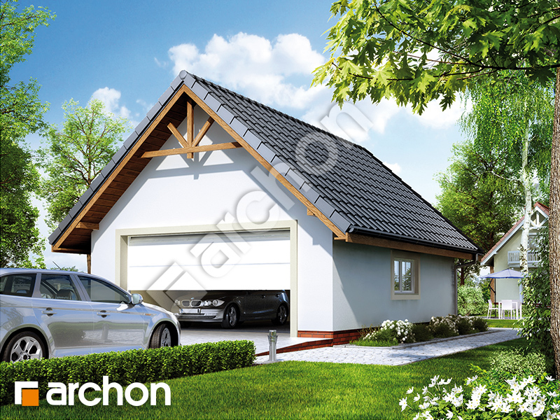 Проект будинку ARCHON+ Г6 - Двомісний гараж вер. 2 Вид 1