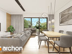 Проект дома ARCHON+ Дом в малиновках 2 (Г) дневная зона (визуализация 1 вид 4)