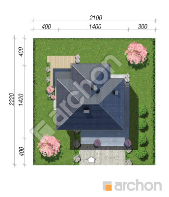 Проєкт будинку ARCHON+ Вілла Міранда 16 (Г2) Ситуація