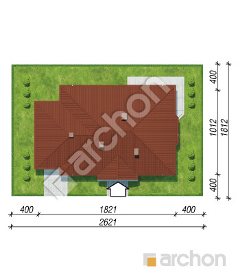Проект дома ARCHON+ Дом под красной рябиной (Г) вер.3 Ситуація