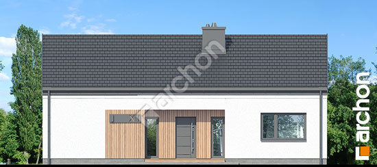 Передний фасад Дом в овсянницах 11