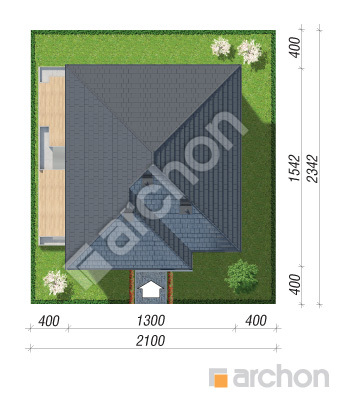 Проєкт будинку ARCHON+ Будинок в нігеллах 3 Ситуація