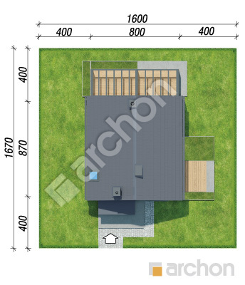 Проєкт будинку ARCHON+ Будинок в рододендронах 29 Ситуація