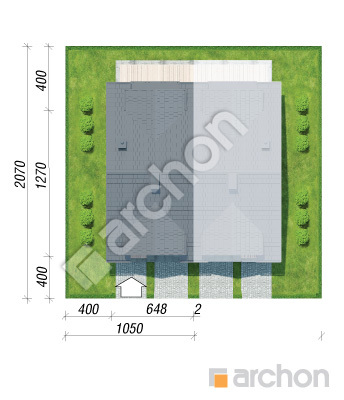 Проєкт будинку ARCHON+ Будинок під гінко 21 (ГБ) Ситуація