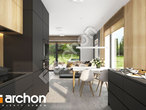 Проект дома ARCHON+ Дом в самшите (Г) визуализация кухни 1 вид 2