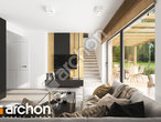 Проект будинку ARCHON+ Будинок в самшиті (Г) денна зона (візуалізація 1 від 5)