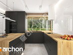 Проект дома ARCHON+ Дом в коммифорах 4 визуализация кухни 1 вид 2