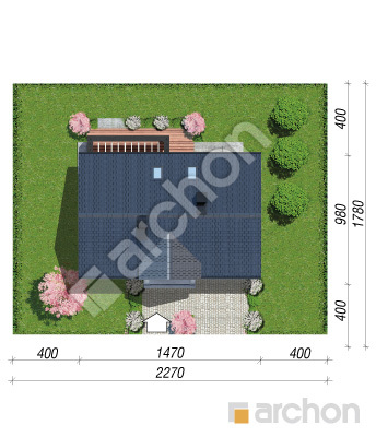 Проект дома ARCHON+ Дом в коммифорах 4 Ситуація