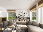 Проект дома ARCHON+ Дом в коммифорах 4 дневная зона (визуализация 1 вид 4)