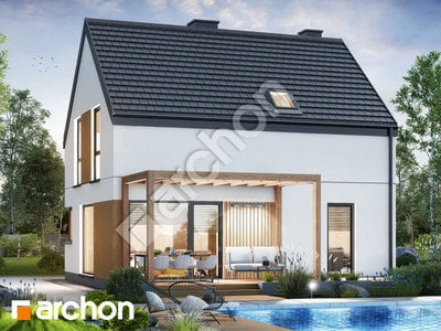 Проєкт будинку ARCHON+ Будинок в хлорофітумі 24 