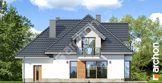 Дворовой фасад Дом в нектаринах (H)