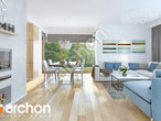 Проект дома ARCHON+ Дом в нектаринах (H) дневная зона (визуализация 1 вид 3)