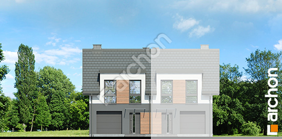 Передній фасад Будинок в рівіях 16 (ГБ) вер.2