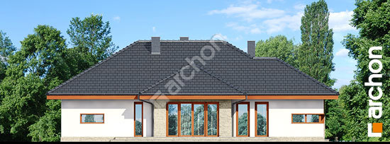 Бочний фасад Будинок в кипарисах вер. 2