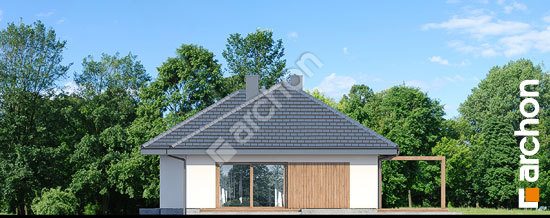 Боковой фасад Дом в амаранте 8