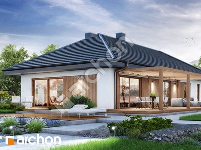 Проект будинку ARCHON+ Будинок в амарантах 8 Вид 2