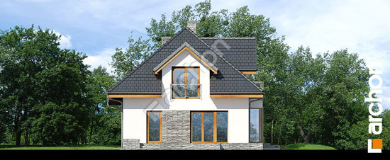 Боковой фасад Дом в рукколе 3 (HА)