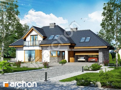 Проєкт будинку ARCHON+ Будинок в руколі 3 (HА) 