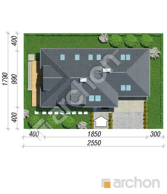 Проект дома ARCHON+ Дом в рукколе 3 (HА) Ситуація
