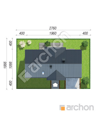 Проєкт будинку ARCHON+ Будинок в нерінах 2 (Г2) вер.2 Ситуація