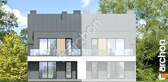 Дворовой фасад Дом в фиалках 7 (Р2Б) вер.3