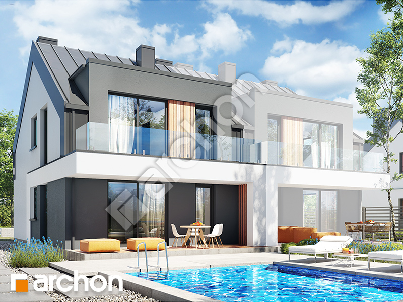 Проєкт будинку ARCHON+ Будинок в фіалках 7 (Р2Б) вер.3 Вид 1