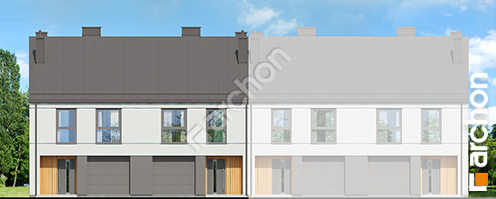 Передний фасад Дом под гинко 12 (ГР2БА) вер.2