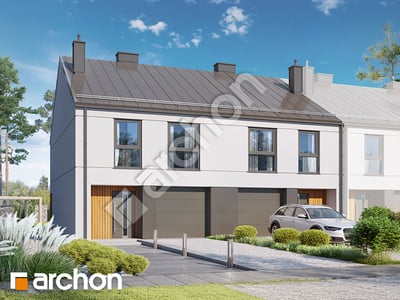 Проект дома ARCHON+ Дом под гинко 12 (ГР2БА) вер.2 